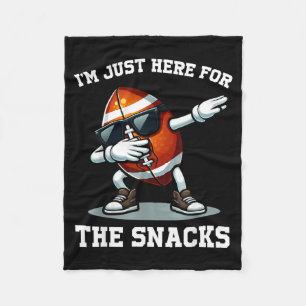 Cobertor De Velo Aqui pelas snacks futebol americano engraçado mulh