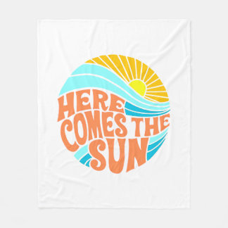 Cobertor De Velo Aqui vem o Sol Tee, Estilo Retro, Estilo Hippie