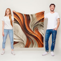 Cobertor De Velo Ar Golden Air – Cobre e Bronze Abstrato