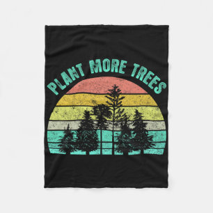 Cobertor De Velo Arbor Dia 2021 Planta Mais Árvores Retro Clima Nat