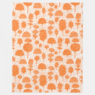 Cobertor De Velo Arboretum 230715 - Laranja no Branco