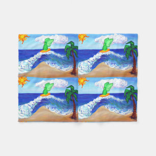 Cobertor De Velo ​ Archangel Raphael Surf Art Folheto Personalizado