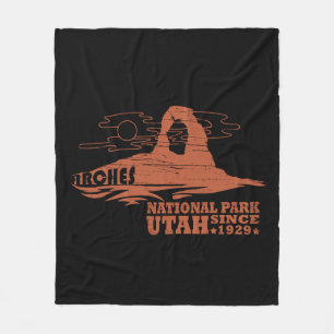 Cobertor De Velo Arches National park Moab Utah Vintage art