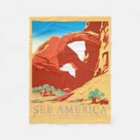 Arches Nat'l Park, Poster vintage WPA, veja a Amér