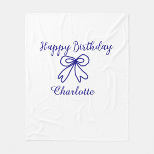 Cobertor De Velo Arco Azul CUTIE ADICIONAR NOME BABY feliz aniversá