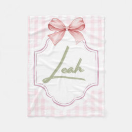 Cobertor De Velo Arco de Enfermeira Leah Baby Girl Personalizado