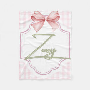 Cobertor De Velo Arco de Enfermeiro Personalizado da Menina Zoey