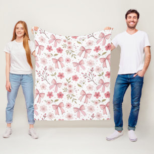 Cobertor De Velo Arco e Flores de Pré-Disquete Rosa