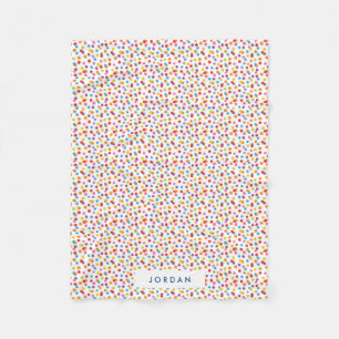 Cobertor De Velo Arco-Íris Colorido, Goma-Arco-Íris Personalizada