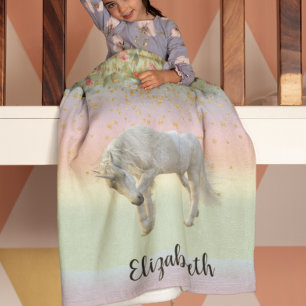 Cobertor De Velo Arco-Íris Dourado Magnético Floral