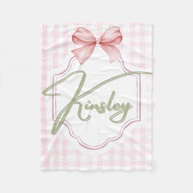 Cobertor De Velo Arco Personalizado de Criança Kinsley (Frente)