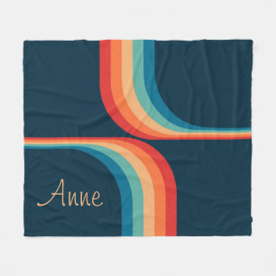 Cobertor De Velo Arcos coloridos no estilo retrô