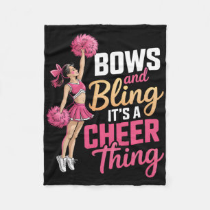 Cobertor De Velo Arcos e Brilho É uma Coisa de Cheerleading Cheer