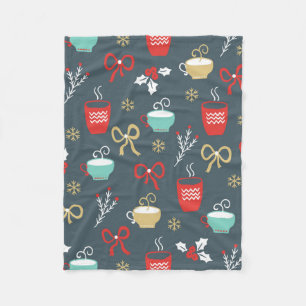 Cobertor De Velo Arcos E Copas De Natal Bons