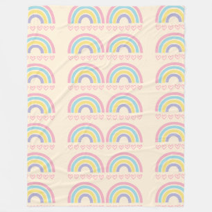 Cobertor De Velo Arcos-íris e copas de pastel
