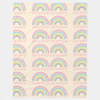 Cobertor De Velo Arcos-íris e copas de pastel