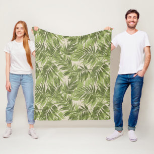 Cobertor De Velo Areca Palms Vintage Tropical Havaiana