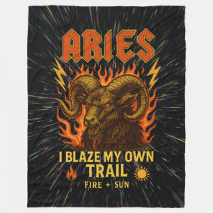 Cobertor De Velo Aries Zodiac 80’s Rock Banda inspira astrologia