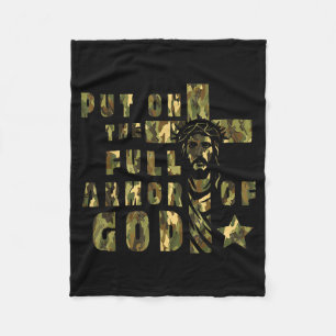 Cobertor De Velo Armadura Camuflada De Deus Cristãos Religiosos Cam