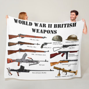 COBERTOR DE VELO ARMAS BRITÂNICAS DA SEGUNDA GUERRA MUNDIAL