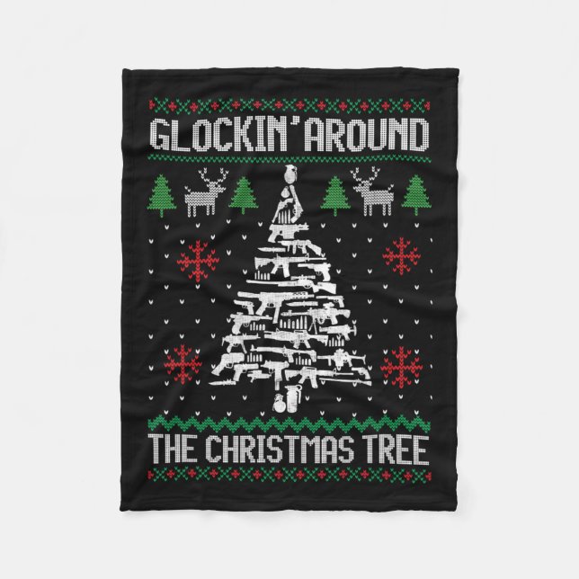 Cobertor De Velo Armas Diversas De Natal Feio S Para Amantes De Arm (Frente)