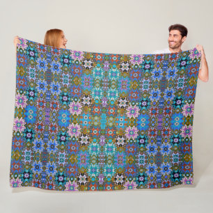 Cobertor De Velo Armênio Folk Art Fleece Blanket