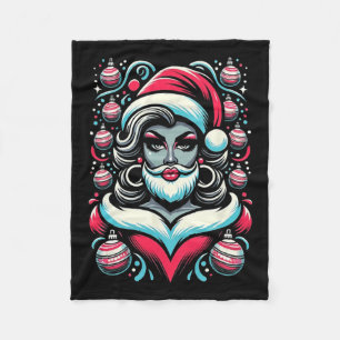 Cobertor De Velo Arraste Papais noeis Rainhas Para Mostrar O Natal