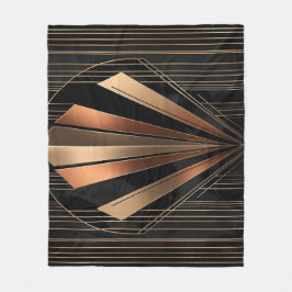 Cobertor De Velo Art Deco Metallic Geometric Elegance