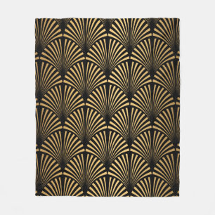 Cobertor De Velo Art Deco Pattern. Serralheiro preto sem costura e