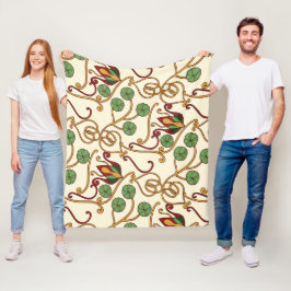 Cobertor De Velo Art Nouveau-inspired floral design