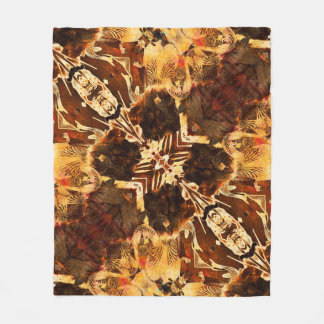 Cobertor De Velo art nouveau ornamental vintage ouro e marrom pa