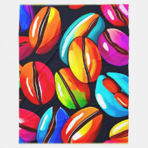Arte Colorida de Bean Abstrato