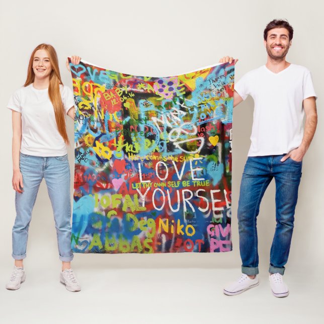 Cobertor De Velo Arte Colorida Grafite, (In Situ)