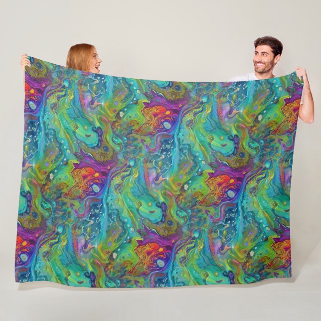 Cobertor De Velo Arte da Abstração da Imagem - padrão sem descontin (In Situ)