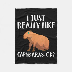 Cobertor De Velo Arte de Capivara Fofa para Homens Mulheres Criança