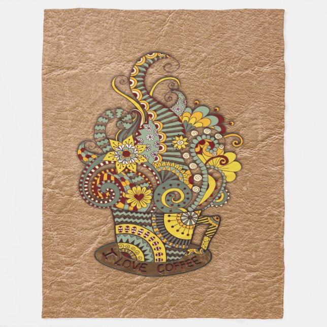 Cobertor De Velo Arte de desenho artístico (Frente)