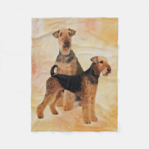Cobertor De Velo Arte de Digitas dos terrier de Airedale