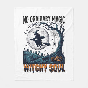 Cobertor De Velo Arte de Halloween Bruxulesca Gravura Vintage Cena