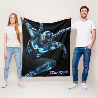Cobertor De Velo Arte de Leitura de Besouro Azul
