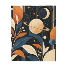Arte Deco Botânico Espacial Celestial Design