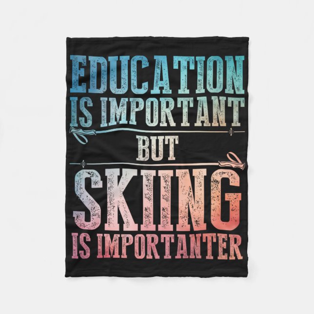 Cobertor De Velo Arte Do Esqui Para Homens Mulheres Crianças Esport (Frente)