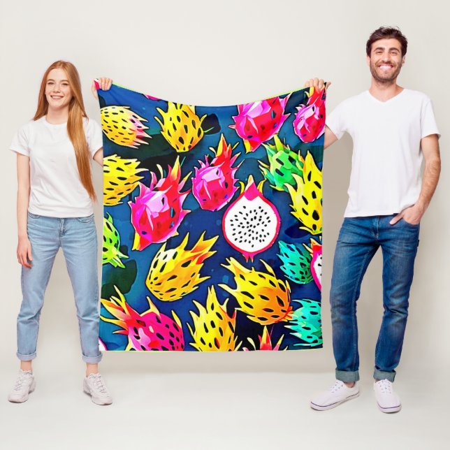 Cobertor De Velo Arte do Padrão de Fruta do Dragão (In Situ)