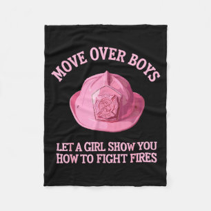 Cobertor De Velo Arte engraçada de bombeiro para mulheres meninas b