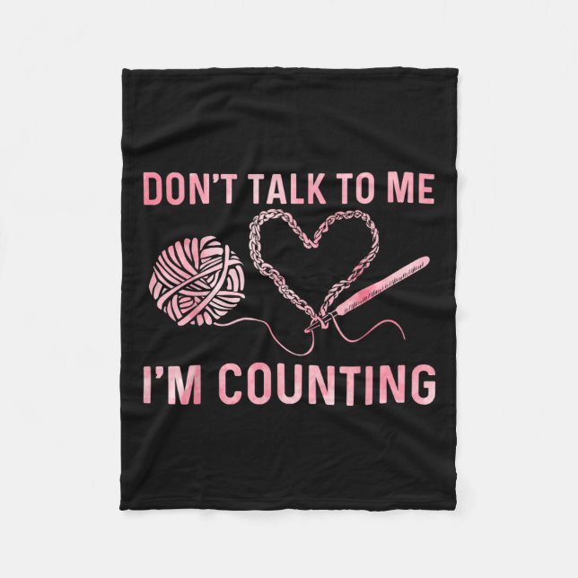 Cobertor De Velo Arte Engraçada Para Homens Mulheres Crocheter Croc (Frente)