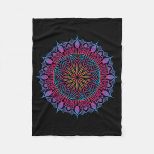 Cobertor De Velo Arte Espiritual de Yoga Boho Meditação Geometria S