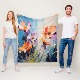Cobertor De Velo Arte Floral