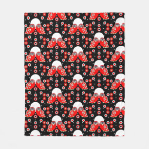 Cobertor De Velo Arte Folclórica da Coruja Escandinava