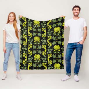 Cobertor De Velo Arte Folclórica de Cogumelos Florestais Nórdicos