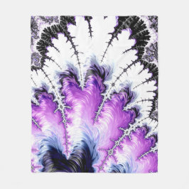 Cobertor De Velo Arte Fractal Gradiente Colorida Moderna