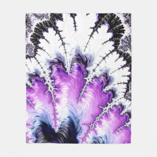 Cobertor De Velo Arte Fractal Gradiente Colorida Moderna